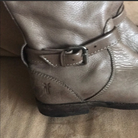 Frye grey riding boots size 6 - Picture 3 of 6